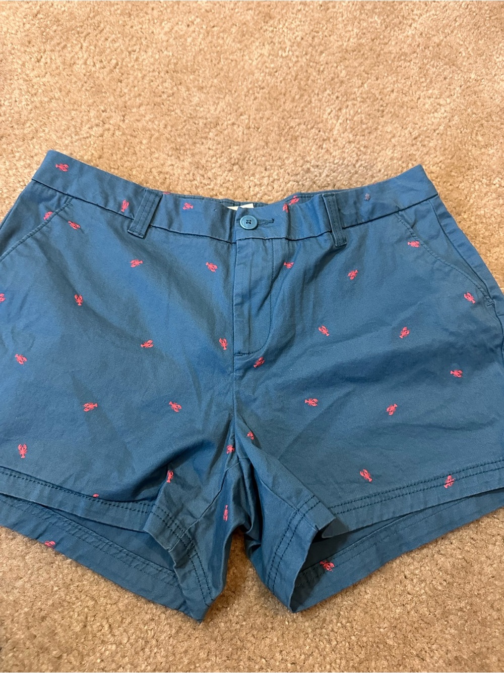 Magellan Women’s Lobster Print Shorts Size 12 NWOT Coastal Nautical Blue
